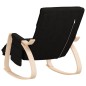 vidaXL Silla mecedora de tela negro vidaXL Silla mecedora de tela negro
