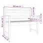 vidaXL Banco de jardín madera maciza abeto de Douglas 109x48x91,5 cm