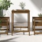 vidaXL Mesa de jardín madera maciza pino marrón miel 82,5x82,5x110 cm vidaXL Mesa de jardín madera maciza pino marrón miel 82,5x82,5x110 cm
