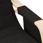 vidaXL Silla mecedora de tela negro vidaXL Silla mecedora de tela negro