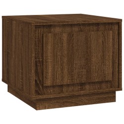 vidaXL Mesa de centro madera contrachapada roble marrón 51x50x44 cm