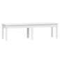 vidaXL Banco jardín 2 plazas madera maciza pino blanco 159,5x44x45 cm vidaXL Banco jardín 2 plazas madera maciza pino blanco 159,5x44x45 cm