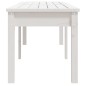 vidaXL Banco jardín 2 plazas madera maciza pino blanco 159,5x44x45 cm vidaXL Banco jardín 2 plazas madera maciza pino blanco 159,5x44x45 cm