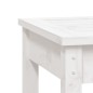 vidaXL Banco jardín 2 plazas madera maciza pino blanco 159,5x44x45 cm vidaXL Banco jardín 2 plazas madera maciza pino blanco 159,5x44x45 cm