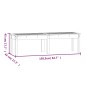 vidaXL Banco jardín 2 plazas madera maciza pino blanco 159,5x44x45 cm vidaXL Banco jardín 2 plazas madera maciza pino blanco 159,5x44x45 cm