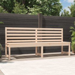 vidaXL Banco de jardín madera maciza de pino 201,5 cm
