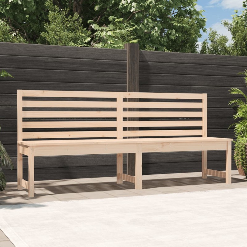 vidaXL Banco de jardín madera maciza de pino 201,5 cm vidaXL Banco de jardín madera maciza de pino 201,5 cm