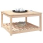 vidaXL Mesa de jardín madera maciza de pino 82,5x82,5x45 cm vidaXL Mesa de jardín madera maciza de pino 82,5x82,5x45 cm