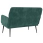 vidaXL Banco de terciopelo verde oscuro 108x79x79 cm vidaXL Banco de terciopelo verde oscuro 108x79x79 cm