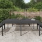 vidaXL Mesa de jardín madera maciza de pino gris 203,5x100x76 cm vidaXL Mesa de jardín madera maciza de pino gris 203,5x100x76 cm