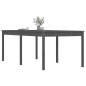 vidaXL Mesa de jardín madera maciza de pino gris 203,5x100x76 cm vidaXL Mesa de jardín madera maciza de pino gris 203,5x100x76 cm