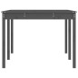vidaXL Mesa de jardín madera maciza de pino gris 203,5x100x76 cm vidaXL Mesa de jardín madera maciza de pino gris 203,5x100x76 cm