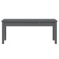 vidaXL Banco de jardín madera maciza de pino gris 109x44x45 cm