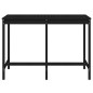 vidaXL Mesa de jardín madera maciza pino negro 159,5x82,5x110 cm