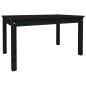 vidaXL Mesa de jardín madera maciza pino negro 82,5x50,5x45 cm vidaXL Mesa de jardín madera maciza pino negro 82,5x50,5x45 cm