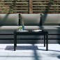 vidaXL Mesa de jardín madera maciza pino negro 82,5x50,5x45 cm vidaXL Mesa de jardín madera maciza pino negro 82,5x50,5x45 cm