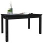 vidaXL Mesa de jardín madera maciza pino negro 82,5x50,5x45 cm vidaXL Mesa de jardín madera maciza pino negro 82,5x50,5x45 cm