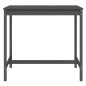 vidaXL Mesa de jardín madera maciza pino gris 121x82,5x110 cm