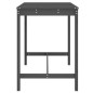 vidaXL Mesa de jardín madera maciza pino gris 121x82,5x110 cm