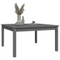 vidaXL Mesa de jardín madera maciza pino gris 82,5x82,5x45 cm vidaXL Mesa de jardín madera maciza pino gris 82,5x82,5x45 cm