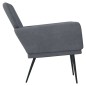 vidaXL Sillón de terciopelo gris oscuro 62x79x79 cm vidaXL Sillón de terciopelo gris oscuro 62x79x79 cm