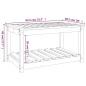 vidaXL Mesa de jardín madera maciza de pino gris 82,5x50,5x45 cm vidaXL Mesa de jardín madera maciza de pino gris 82,5x50,5x45 cm