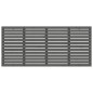 vidaXL Cabecero de cama de pared madera maciza pino gris 206x3x91,5 cm