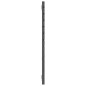 vidaXL Cabecero de cama de pared madera maciza pino gris 206x3x91,5 cm