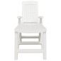 vidaXL Tumbona de plástico blanco vidaXL Tumbona de plástico blanco