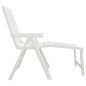vidaXL Tumbona de plástico blanco vidaXL Tumbona de plástico blanco