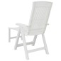 vidaXL Tumbona de plástico blanco vidaXL Tumbona de plástico blanco