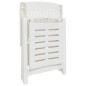 vidaXL Tumbona de plástico blanco vidaXL Tumbona de plástico blanco