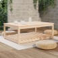 vidaXL Mesa de jardín madera maciza pino 121x82,5x45 cm vidaXL Mesa de jardín madera maciza pino 121x82,5x45 cm