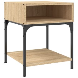 vidaXL Mesita de noche madera de ingeniería roble Sonoma 40x41x50 cm