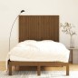 vidaXL Cabecero cama pared madera maciza pino marrón 127,5x3x110cm vidaXL Cabecero cama pared madera maciza pino marrón 127,5x3x110cm