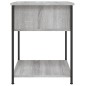 vidaXL Mesita de noche madera de ingeniería gris Sonoma 44x45x58 cm