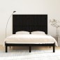 vidaXL Cabecero de cama de pared madera maciza pino negro 166x3x110 cm vidaXL Cabecero de cama de pared madera maciza pino negro 166x3x110 cm