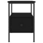 vidaXL Mesita de noche madera de ingeniería negro 34x36x50 cm vidaXL Mesita de noche madera de ingeniería negro 34x36x50 cm