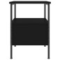 vidaXL Mesita de noche madera de ingeniería negro 34x36x50 cm vidaXL Mesita de noche madera de ingeniería negro 34x36x50 cm