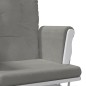 vidaXL Sillón de lactancia con taburete tela gris claro vidaXL Sillón de lactancia con taburete tela gris claro