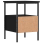 vidaXL Mesita de noche madera de ingeniería negro 34x36x50 cm vidaXL Mesita de noche madera de ingeniería negro 34x36x50 cm