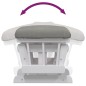 vidaXL Sillón de lactancia con taburete tela gris claro vidaXL Sillón de lactancia con taburete tela gris claro