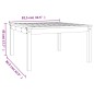 vidaXL Mesa de jardín madera maciza de pino 82,5x82,5x45 cm vidaXL Mesa de jardín madera maciza de pino 82,5x82,5x45 cm