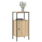 vidaXL Mesitas noche 2 uds madera ingeniería roble Sonoma 41x31x80 cm