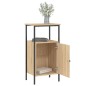 vidaXL Mesitas noche 2 uds madera ingeniería roble Sonoma 41x31x80 cm