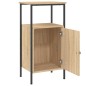 vidaXL Mesitas noche 2 uds madera ingeniería roble Sonoma 41x31x80 cm