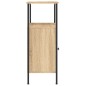 vidaXL Mesitas noche 2 uds madera ingeniería roble Sonoma 41x31x80 cm