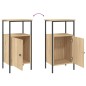 vidaXL Mesitas noche 2 uds madera ingeniería roble Sonoma 41x31x80 cm