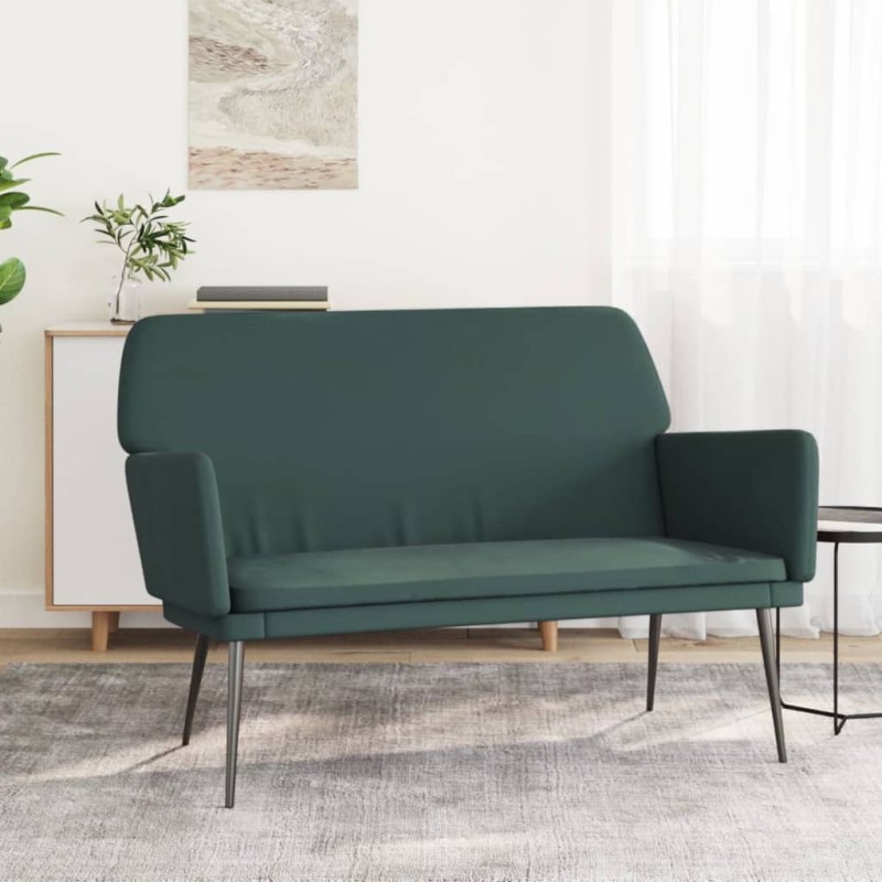 vidaXL Banco de terciopelo verde oscuro 108x79x79 cm vidaXL Banco de terciopelo verde oscuro 108x79x79 cm