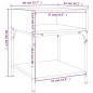 vidaXL Mesita de noche 2 uds madera ingeniería gris Sonoma 40x41x50 cm vidaXL Mesita de noche 2 uds madera ingeniería gris Sonoma 40x41x50 cm